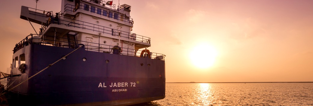 Al Jaber Shipping Agency & Marine Works (AJMW) owns and operates a fleet of 25 vessels, which are fully registered in the UAE, and officially classed with Bureau Veritas. The fleet consists of various landing crafts, hot bitumen carriers, oil tanker and crew boats; each vessel is manned by qualified and experienced officers, and fully maintained by port engineers with assistance from in-house workshop facilities.