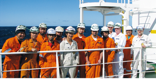 OMS employs shore-based staff and qualified seafarers