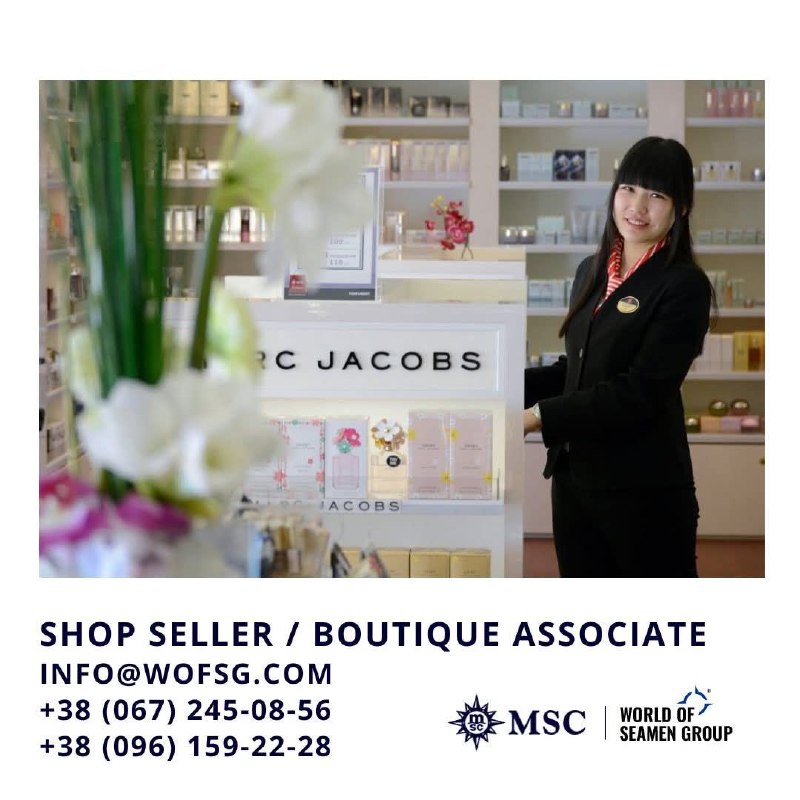 Shop Seller – Luxury Cruise Ship – MSC Cruises