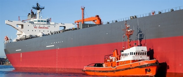 tug vessel assists tanker vessel